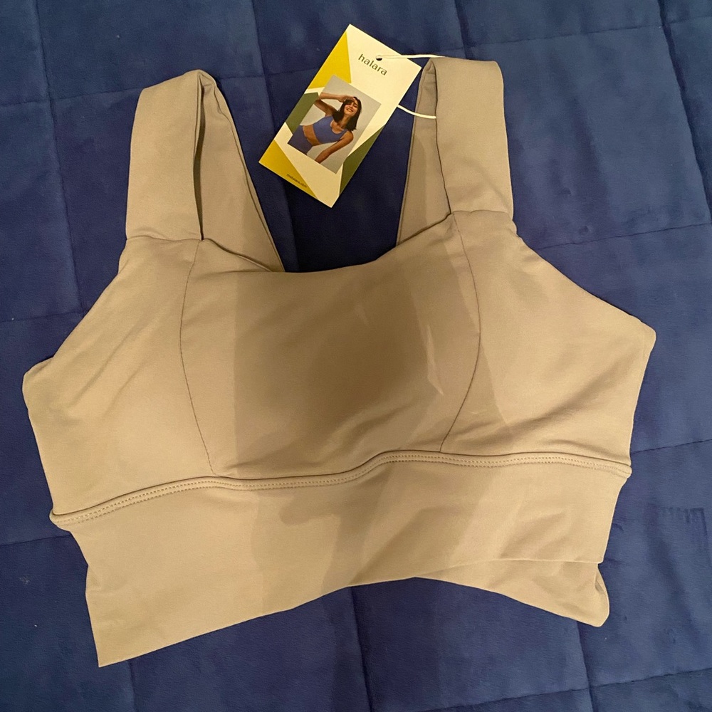 Halara Pewter Sorts Bra
